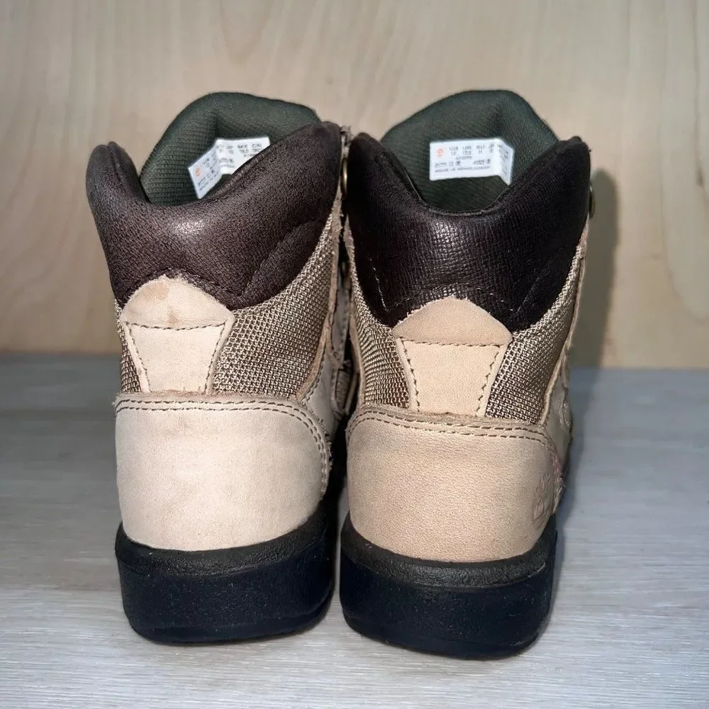 Timberland Field Boots Tan Leather A1026 Toddler 13‎